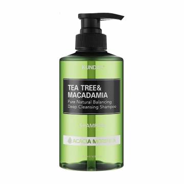 Шампунь для волос Kundal Tea Tree & Macadamia Pure Natural Balancing Deep Cleansing Shampoo Acacia Moringa, 500 мл Шампунь для волос Kundal Tea Tree & Macadamia Pure Natural Balancing Deep Cleansing Shampoo Acacia Moringa, 500 мл