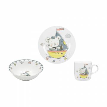 Детский набор посуды Limited Edition Little Sailor, 3 предмета (C805) Детский набор посуды Limited Edition Little Sailor, 3 предмета (C805)