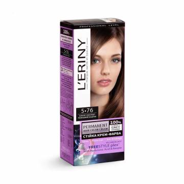 Стойкая крем-краска для волос LERINY Permanent Hair Color Cream 5.76 Роскошный каштан, 115 мл Стойкая крем-краска для волос LERINY Permanent Hair Color Cream 5.76 Роскошный каштан, 115 мл