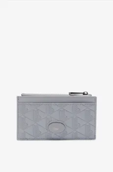 Мужской серый кожаный кошелек Серый ONESIZE Lacoste NH4574MRQ81