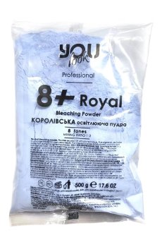 Осветляющая пудра You Look Professional 8+ Royal, для обесцвечивания волос до 8 тонов, синяя, 500 г