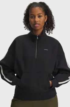 Женская черная спортивная кофта Icon HWT Fleece HZ Черный XS Under Armour 6004850-001