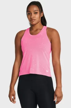 Женская розовая майка UA Launch Splatter Singlet Розовый S Under Armour 1382437-682