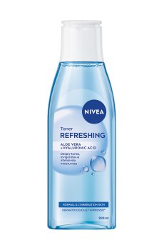 Освежающий тоник для лица NIVEA для нормальной и комбинированной кожи, с экстрактом цветка лотоса и витамином E, 200 мл