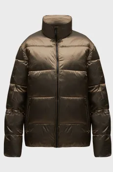Мужская коричневая куртка TWO TONE PUFFER JACKET Коричневый M Calvin Klein Jeans J30J326097