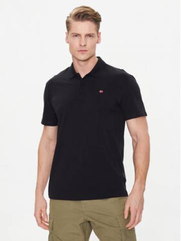 Napapijri Поло Ealis NP0A4H8B Чорний Regular Fit Napapijri Поло Ealis NP0A4H8B Чорний Regular Fit