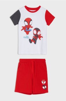 Бавовняний комплект: футболка та шорти Spider-Man - різнобарвний