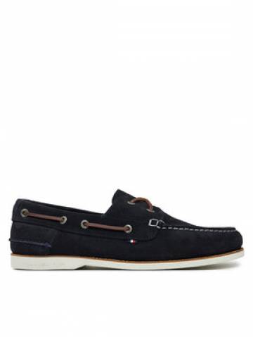Tommy Hilfiger Туфлі Th Boat Shoe Core Suede FM0FM05387 Cиній