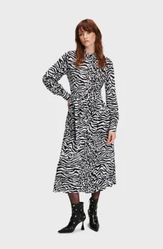 Женское платье с узором KL ANIMAL PRINT Разноцветный 38 Karl Lagerfeld 240W1300