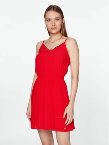 Tommy Jeans Повсякденна сукня DW0DW15174 Червоний Regular Fit Tommy Jeans Повсякденна сукня DW0DW15174 Червоний Regular Fit