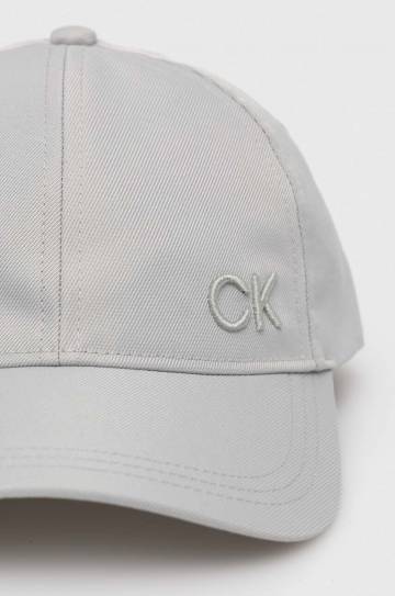 Кепка Calvin Klein цвет серый однотонная Кепка Calvin Klein цвет серый однотонная