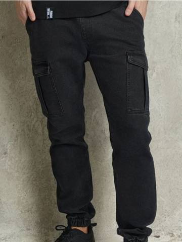 Cargo jogger штани - чорний