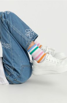 Кросівки з імітації замші - білий