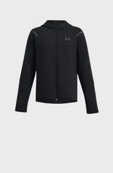 Детское черное худи UA B Unstoppable Flc FZ Черный 18 Under Armour 1386687-001
