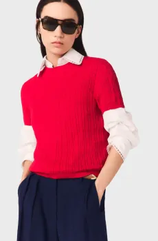 Женский красный джемпер Красный 36 MAJE MFPPU01028_Red