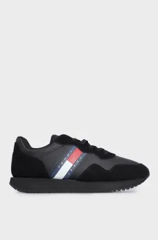 Мужские черные замшевые кроссовки TJM MODERN RUNNER Черный 45 Tommy Jeans EM0EM01316