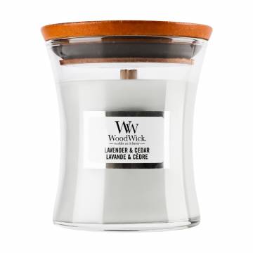 Ароматическая свеча в стакане WoodWick Hourglass Candle Mini Lavender & Cedar, 85 г