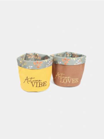 Кошик для зберігання 2 pack - помаранчевий Кошик для зберігання 2 pack - помаранчевий