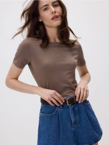 Reserved - Джинсові шорти з запахом спереду - синій - 8757B-55J