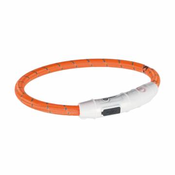Ошейник для собак Trixie с подсветкой и USB, оранжевый, размер XS-S (35 см/7 мм) Ошейник для собак Trixie с подсветкой и USB, оранжевый, размер XS-S (35 см/7 мм)