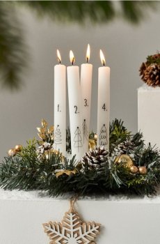 Декоративний вінок - золотий