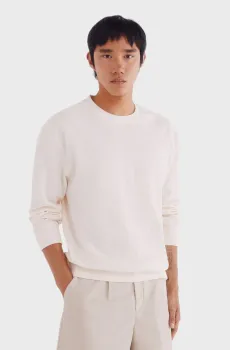 Мужской белый свитшот Белый L SPRINGFIELD 222060