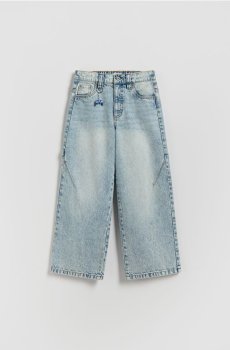 Reserved - Беггі джинси з брелоком - синій - 384HN-50J