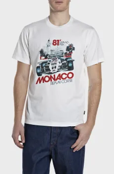 Мужская белая футболка Белый XL Replay M3429 .000.2660