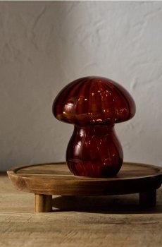 LED настільна лампа у формі гриба - мандариновий