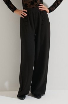 Штани прямого крою - чорний
