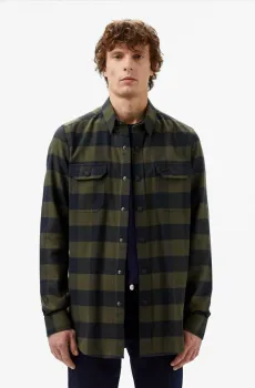 Мужская зеленая рубашка Зеленый 39 Lacoste CH2311L7A