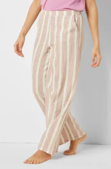 Женские льняные брюки в полоску ULYSSE Разноцветный M Etam 6539484