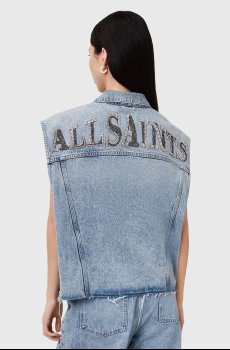 Джинсовая безрукавка AllSaints LAURA