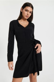Мінісукня з зав’язкою - чорний