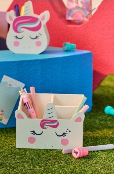 Органайзер для столу з відділеннями - рожевий