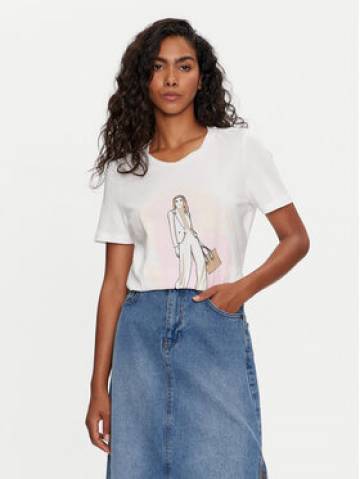 Vero Moda Футболка Petra 10308694 Білий Regular Fit Vero Moda Футболка Petra 10308694 Білий Regular Fit