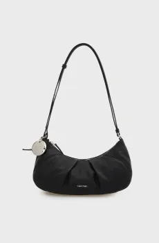 Женская черная сумка ENGRAVED HW ELONGATED Черный ONESIZE Calvin Klein LV04F3556G