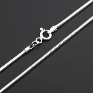 Цепочка из серебра Снейк (1.7 мм) 15002-1.7 Цепочка из серебра Снейк (1.7 мм) 15002-1.7
