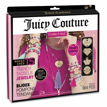 Набір для створення шарм-браслетів Make it Real Juicy Couture Модні прикраси з китицями (MR4415) Набір для створення шарм-браслетів Make it Real Juicy Couture Модні прикраси з китицями (MR4415)
