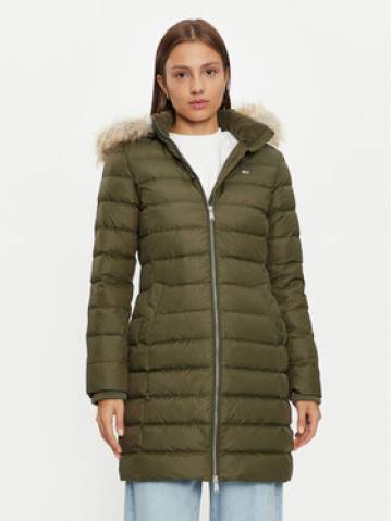 Tommy Jeans Пуховик Essential DW0DW18864 Зелений Slim Fit Tommy Jeans Пуховик Essential DW0DW18864 Зелений Slim Fit