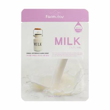 Тканевая маска для лица FarmStay Visible Difference Mask Sheet Milk, с молочными протеинами, 23 мл Тканевая маска для лица FarmStay Visible Difference Mask Sheet Milk, с молочными протеинами, 23 мл