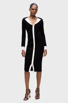 Женское черное платье knit Черный S Karl Lagerfeld A4W13025