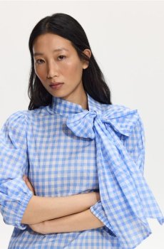 Reserved - LADIES` SHIRT - блідо-блакитний - 478KM-05X