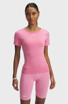 Женская розовая футболка Vanish Seamless Washed SS Розовый L Under Armour 1388112-681