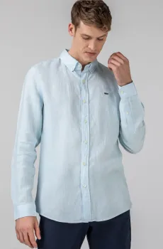 Мужская голубая рубашка Голубой 39 Lacoste CH0826L26M