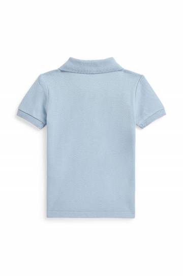 Хлопковое поло для младенцев Polo Ralph Lauren однотонное 320853788011 Хлопковое поло для младенцев Polo Ralph Lauren однотонное 320853788011