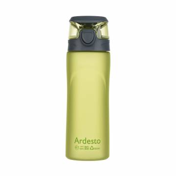 Бутылка для воды Ardesto Matte Bottle пластиковая, зеленая, 600 мл (AR2205PG) Бутылка для воды Ardesto Matte Bottle пластиковая, зеленая, 600 мл (AR2205PG)