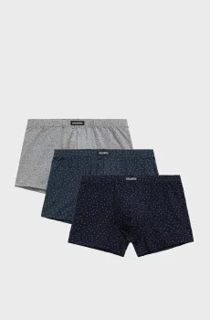 Мужские боксеры с узором (3 шт) Разноцветный S Atlantic 3MH-199