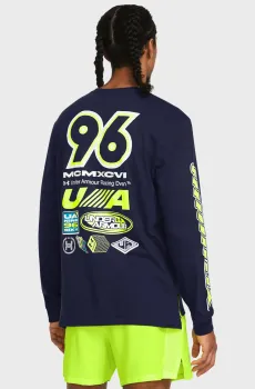 Мужской темно-синий лонгслив UA RUN ANYWHERE Синий XXL Under Armour 1384195-410