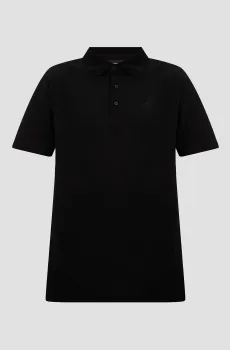 Мужское черное поло Черный XL Karl Lagerfeld 500221.745750;990